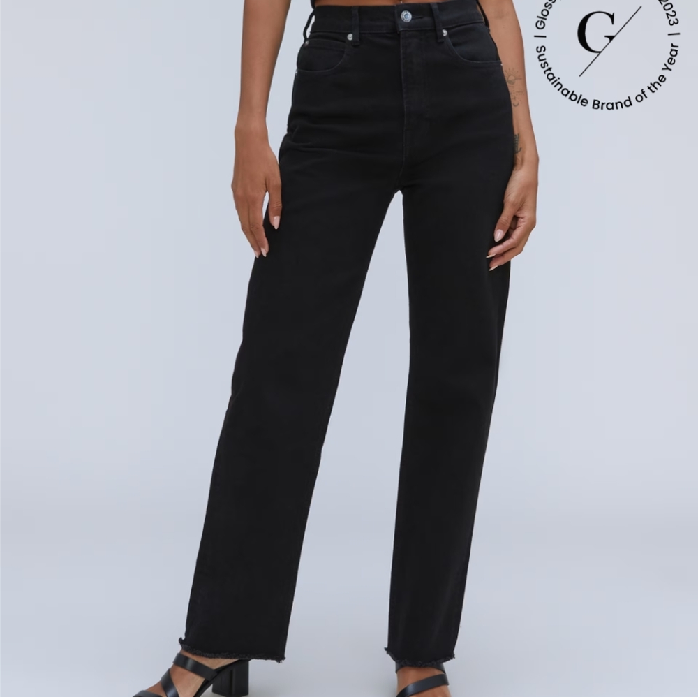 Everlane The Way High Jean. Black. 25 regular